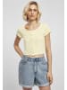 Urban Classics Cropped Tees in softyellow