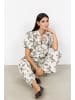soyaconcept SC-GABRIELE 1 Bluse mit V-Ausschnitt und Blumendruck in Creme