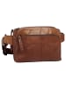 SPIKES & SPARROW Gürteltasche echt Leder in cognac