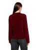 BETTY & CO Strickpullover mit Kragen in Fall Burgundy