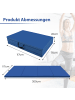 COSTWAY Gymnastikmatte 300x117x5cm in Blau