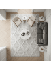 KADIMA DESIGN Teppich Hochflor Hoch-Tief Boho-Muster Polypropylen Wohnzimmer