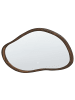 Beliani Badezimmerspiegel MANCEY in Silber/Braun - (W) 93 x (H) 60 x (L) 3 cm