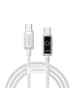 COFI 1453 Joyroom S-A55 StarFlight 100W USB-C auf USB-C Kabel 1,2 m Weiß in Weiß