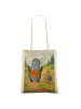 Mr. & Mrs. Panda Schultertasche Pinguin & Maus Wanderer Design o... in Weiß