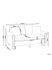 Beliani 3-Sitzer Sofa OTRA in Grau/Braun - (W) 195 x (H) 84 x (L) 76 cm