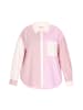 myMo Women Plus Size Blouse in light pink stripes