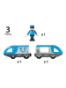 Brio Brio Aktionsspiel Blauer Reisezug in bunt