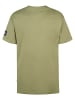 Petrol Industries T-Shirt mit Logo Flamingview in Grün