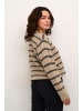 Kaffe Strickpullover KAtrina Regular fit in Feather gray melange stripe