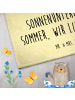 Mr. & Mrs. Panda Handtuch Sommer Meer Strand mit Spruch in Gelb Pastell