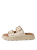 Tamaris Plateau Pantoletten in Beige