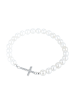 Elli Armband 925 Sterling Silber Kreuz in Weiß