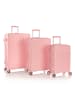 Heys Pastel 4 Rollen Kofferset 3-teilig mit Dehnfalte in blush