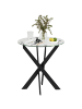 HOMCOM Esstisch-Ø70 x 75H cm-Schwarz