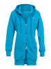 Winshape Lange, kuschelige Hoodie-Jacke mit 2-Wege-Zipper J006 in sky blue