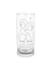 Mr. & Mrs. Panda Glas Pinguine Kuscheln mit Spruch in Transparent
