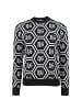 Roberto Geissini RG Strickpullover Silber Schwarz