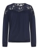Laura Scott Spitzenshirt in marine