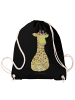 Mr. & Mrs. Panda Tasche Giraffe Blumenkranz ohne Spruch in Schwarz