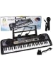 Wisam® Keyboard mit Mikrofon, Musikinstrument für Kinder, Schwarz