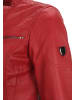 H.I.S Lederjacke mit Label-Patch in RED