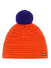 Eisbär Jamie Pompon MÜ Bommelmütze in Orange