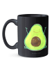 Mr. & Mrs. Panda Tasse Avocado Glücklich ohne Spruch in Schwarz