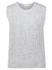 BETTY & CO Strickpullover ohne Arm in Light Silver Melange