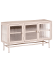 Beliani Vitrine DEVON in Beige - (W) 115 x (H) 64 x (L) 35 cm