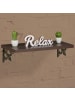 relaxdays 2x Regalwinkel Lilien Ornamen in Bronze