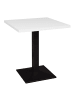 58 aufm Kessel BISTROTISCH Ekzuperiia 70x70x75 schwarz matt/weiß matt lack