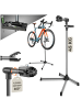 tectake Fahrrad-Set Reparaturständer für alle gängigen Modelle mit Montageschlüssel