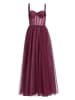 HEY KYLA Abendkleid in aubergine silber - 0003