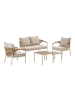 ebuy24 Lounge-Set Bella (5-teilig) Natur 109 x 56 cm