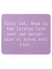 Mr. & Mrs. Panda Maus Pad Spruch Glück Erfüllung mit Spruch in Lavendeltraum