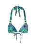 Moda Minx Bikini Top Chic in Chevron Triangel Top in grün