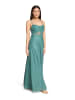 Vera Mont Abendkleid im Glitzer-Look in Green/Silver