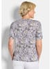 GOLDNER Viskoseshirt mit Paisley-Muster in flieder / grün / gemustert