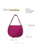 Florence Leder Schultertasche, Umhängetasche Florence Tasche pink ca. 36cm