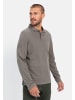 Camel Active Langarm Poloshirt aus zertifiziertem Organic Cotton in Grau