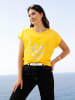 Sieh an! Kurzarm-Shirt in sonnengelb