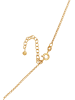 Elli Halskette 925 Sterling Silber Geo, Plättchen in Gold