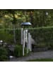 STAR Trading LED Solar-Windspiel ,Bubbly, Edelstahl, Licht und Klang, Lichtsensor,