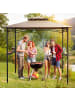 COSTWAY Grillpavillon 242x150cm in Braun
