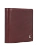 Esquire Toscana Geldbörse RFID Schutz Leder 9 cm coffee