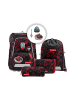 Step by Step Grundschulranzen FIT "Ninja Yuma" 5-teilig in Schwarz/Rot