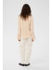 Soaked in Luxury Kurzarm-Bluse SLNadeya Gerade Passform in Oatmeal