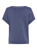 Laura Scott Kurzarmpullover in jeansblau