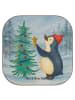Mr. & Mrs. Panda Tassen Untersetzer Pinguin Weihnachtsbaum Desig... in Weiß